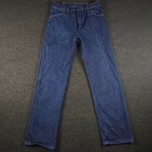 Vtg 80s Wrangler Blue Cowboy Cut Jeans 13MWZ Denim Men's 32x31 (Fits 30x30)